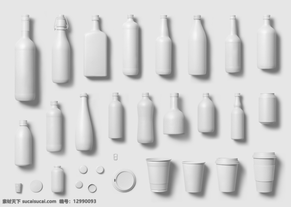 各种 白色 瓶子 实物 图 容器 白色素材 设计元素 产品实物 液体容器 喷壶 元素设计 psd实物图 实物图下载 设计素材 杯子 产品