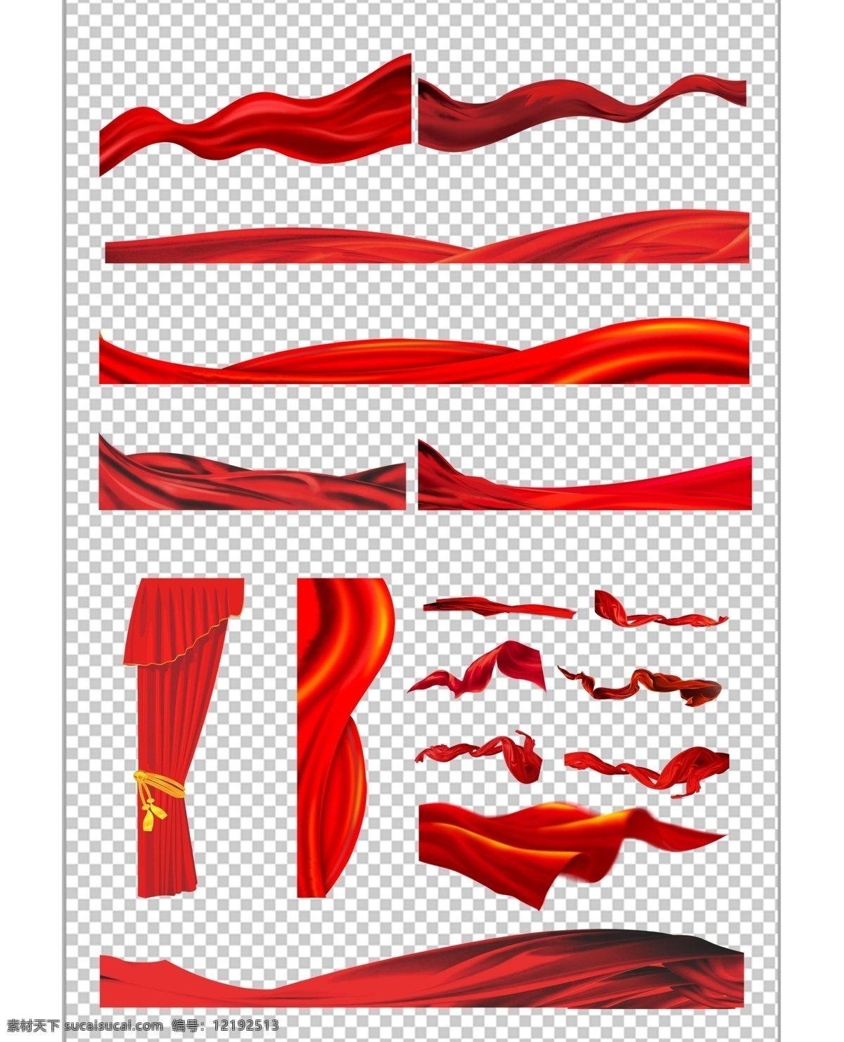 丝带素材 红色丝带 矢量丝带 包装带 包装带素材 礼品包装 底纹边框 其他素材