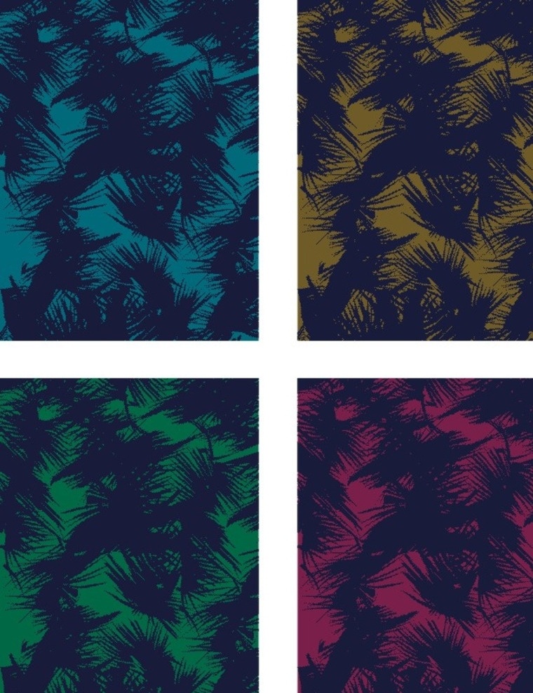 印花 植物 服装印花 数码印 热带 椰树
