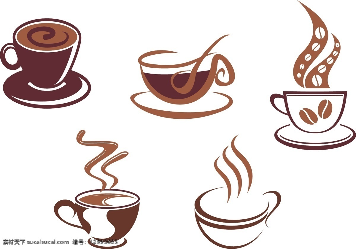 logo 标识标志图标 标志 波浪线 喝咖啡 咖啡 咖啡杯 咖啡豆 咖啡图标 图标 矢量 模板下载 咖啡文化 一杯咖啡 香味 热气腾腾 线条 曲线 图形 矢量素材 矢量图标 小图标 日常生活