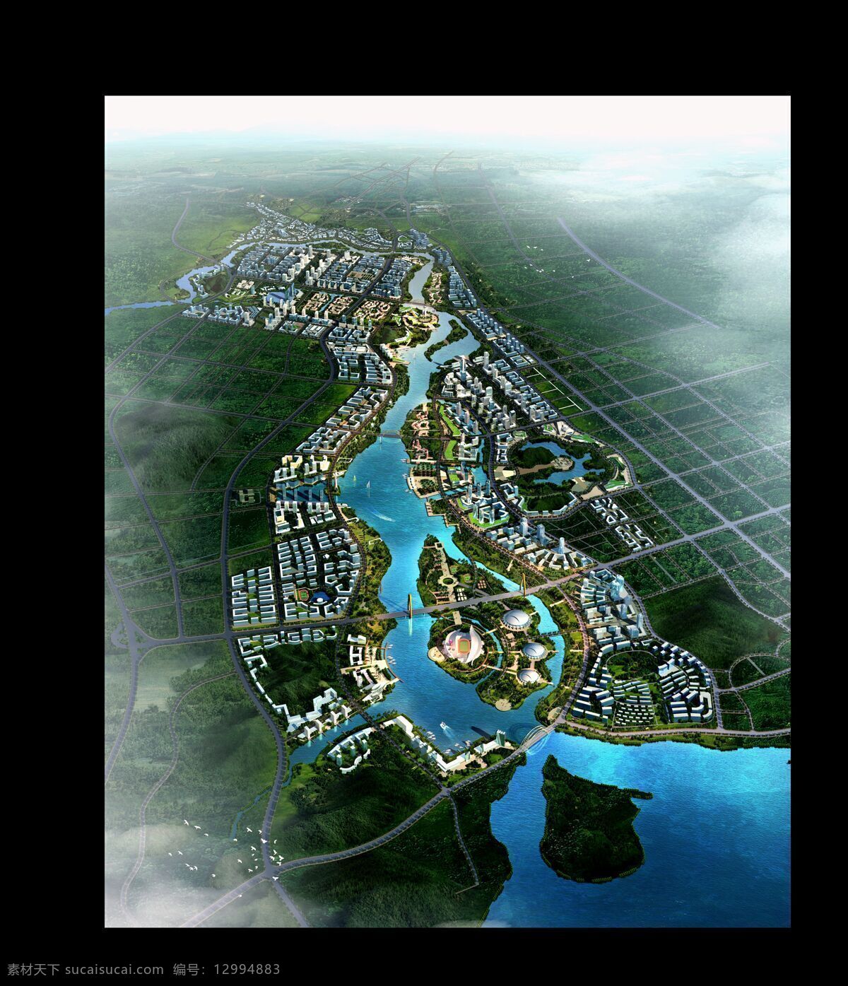 广西防城港 防城港 防城江 滨江 城市设计 滨水城市 效果图 环境设计 景观设计