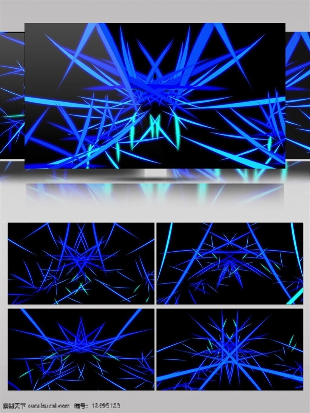 蓝色 创意 线条 组合 视频 高清 科技蓝色 vj线条 科技感 视频素材 动态视频素材