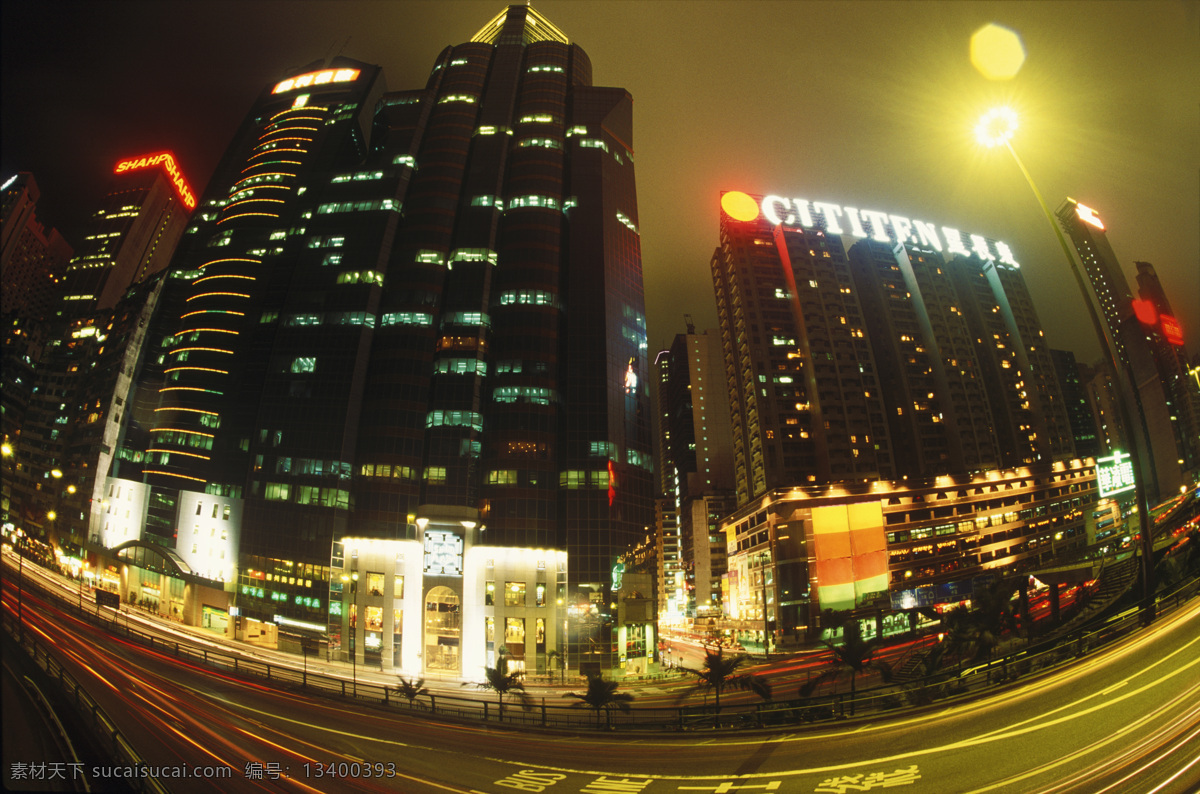 灯火辉煌 香港 街道 城市风光 高楼大厦 建筑 风景 繁华 繁荣 城市夜景 路灯 摄影图 高清图片 环境家居