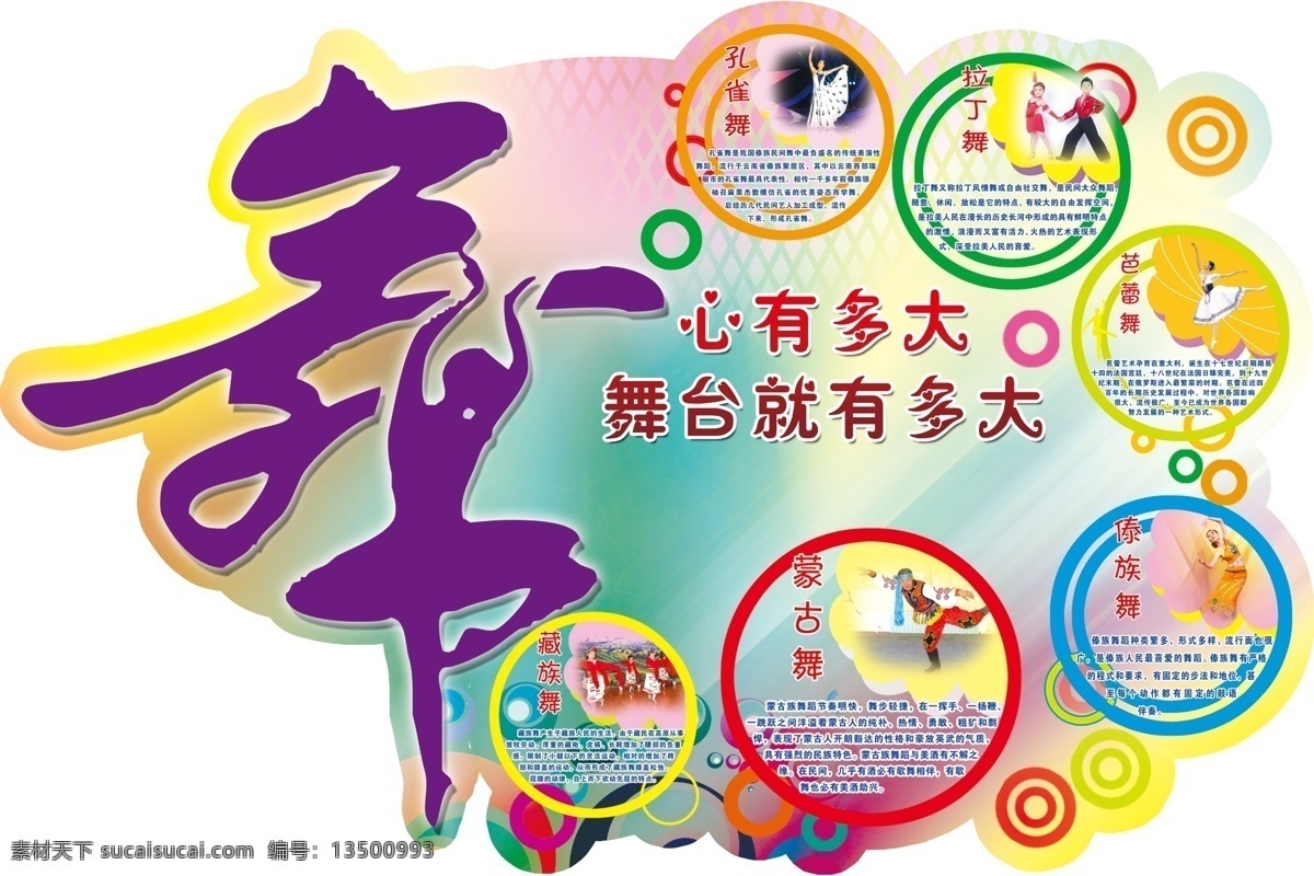 舞蹈室展板 舞蹈室 小学舞蹈 中学舞蹈 舞蹈教室 舞蹈 舞出精彩人生 学校舞蹈 学校舞蹈室 舞蹈种类 舞蹈类型 圈 舞 异型展板 源文件 背景素材