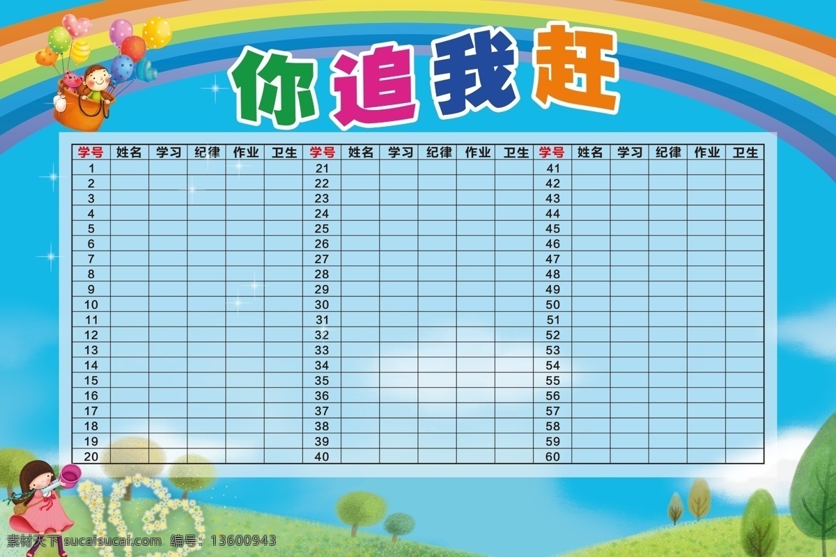 学习园地 卫生纪律 你追我赶展板 学校展板 班级展板 小学生展板 卡通背景 小孩 学校名单展板 成绩名单展板 七彩背景 彩色底图 成绩单展板 学校展板模版 卡通素材 卡通展板 学生排名单 校园展板 班级比赛展板 校园模板 学生竞赛模板 班级模板 班级牌 课堂表现 课堂 你追我赶背景 学校教育文艺 展板模板