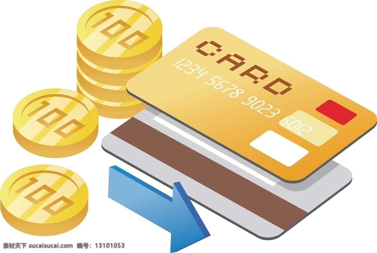 韩国 信用卡 金币 图标 矢量图 标识cdr 环保cdr 卡通环保 矢量素材 标签标识 其他矢量图