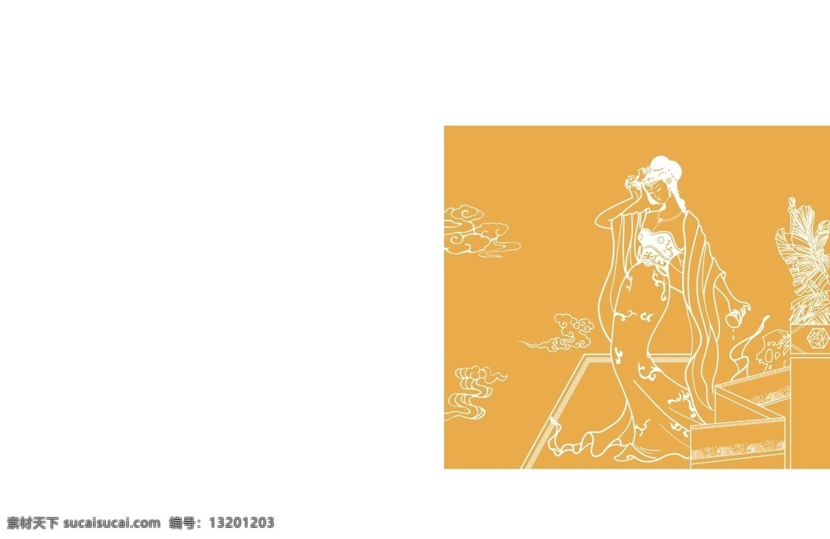 仕女图 贵妃醉酒 十 二 金 叉 湘云 线描图 湘云线描图 其他人物 矢量人物 矢量