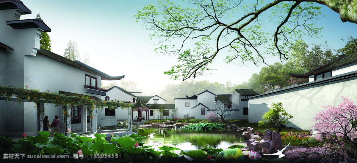 古典 园林 建筑设计 中国古典园林 古典建筑 景观设计 园艺设计 房地产设计 3d 效果图 园林景观 环境家居