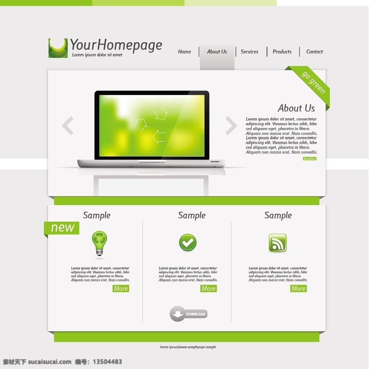 绿色环保 网站 模板 网站设计 网站模板 网站界面设计 简洁 简约时尚 网页设计 网页设计模板 环保网站 绿色清新 其他模板 矢量素材 白色