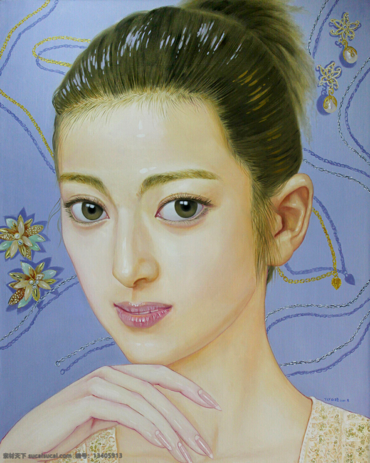 表情 动作 姑娘 绘画书法 美术 女孩 女人 女子 淑女像 油画 人像 姿势 油画艺术 油画作品30 文化艺术 家居装饰素材