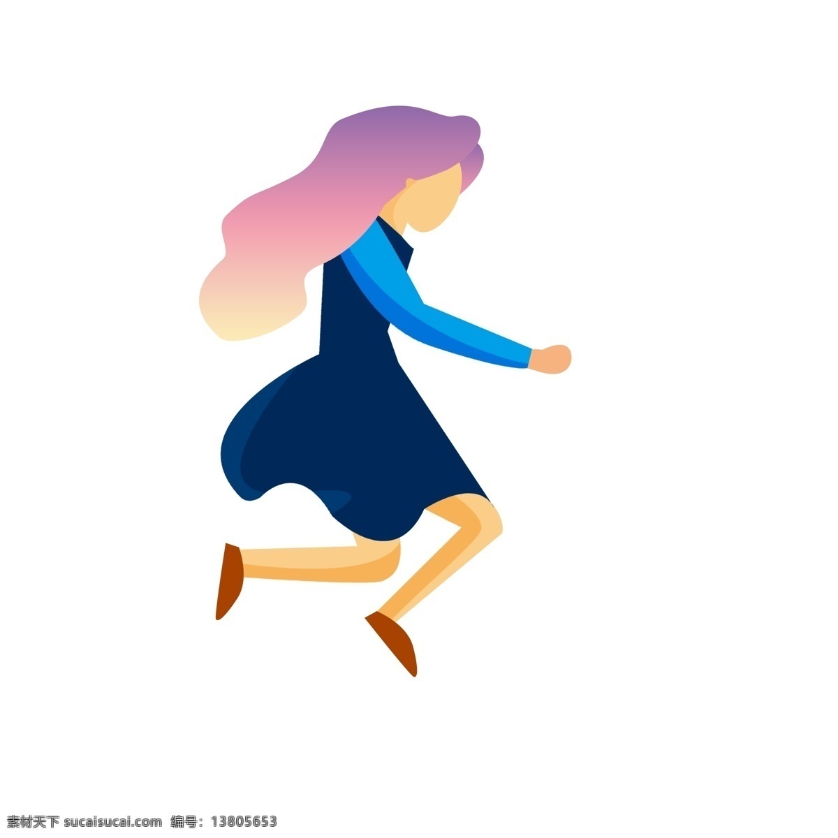 时尚 商务 女子 插画 人物 手绘 女孩 商务女性 职场女性