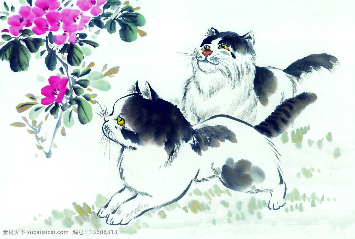 猫咪免费下载 动物 家猫 可爱 猫咪 小猫 中华艺术绘画 病猫 花猫 文化艺术