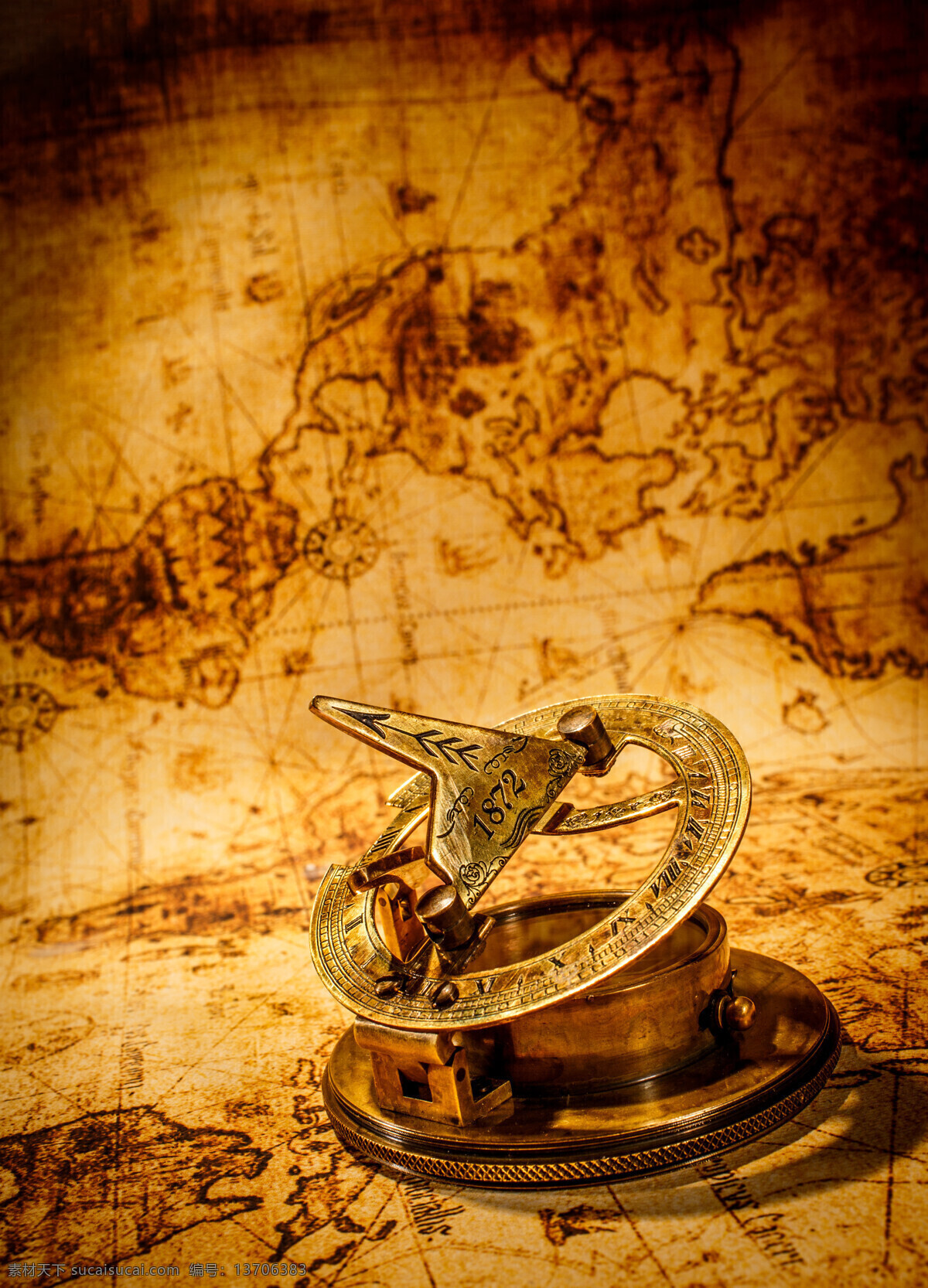 地图 上 航海 工具 航海工具 怀旧地图 环球旅行 导航 地图图片 生活百科