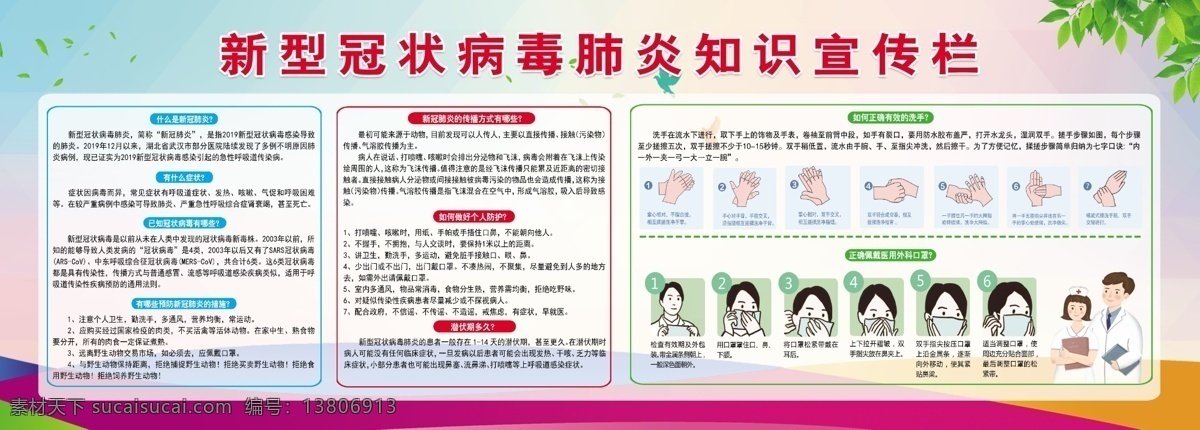 新冠病毒 抗击新冠肺炎 防控 新型冠状病毒 感染的肺炎 新型肺炎 新型病毒 病毒 新冠肺炎 肺炎 预防知识 防控知识 冠状病毒知识 冠状病毒科普 展板模板