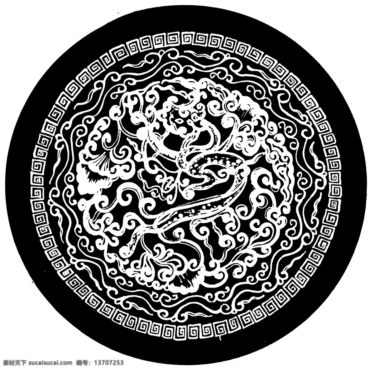 装饰图案 两宋时代图案 中国 传统 图案 234 中国传统图案 设计素材 书画美术 黑色