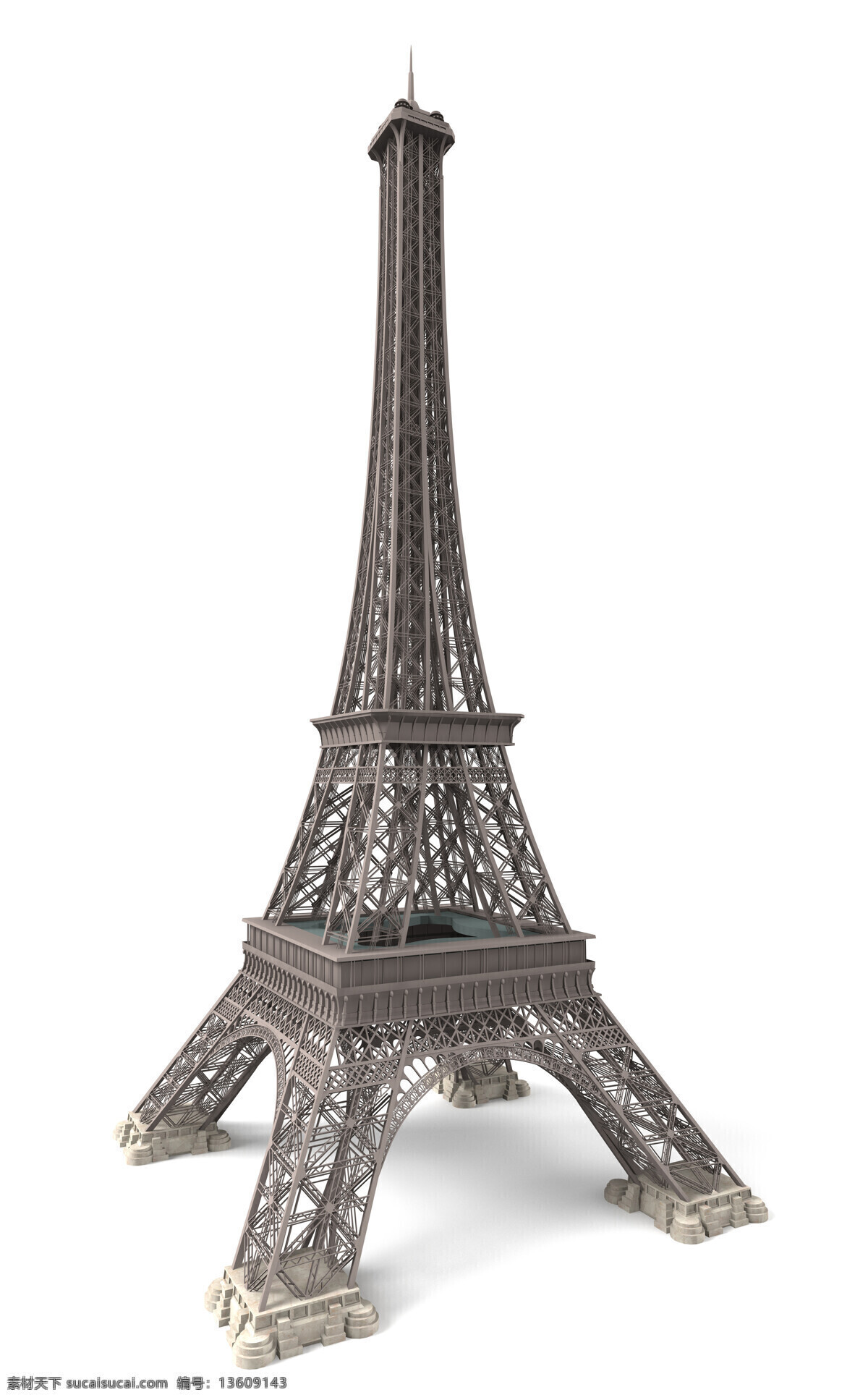 巴黎 铁塔 3d 模型 3d立体 3d模型 巴黎铁塔 贴图 材质