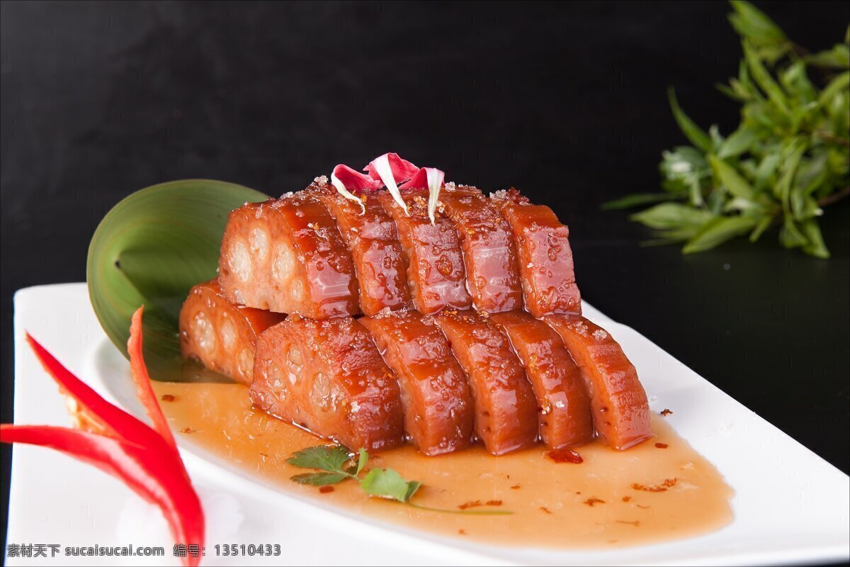 西湖甜藕 西湖蜜藕 藕 杭菜 冷菜 餐饮美食 传统美食