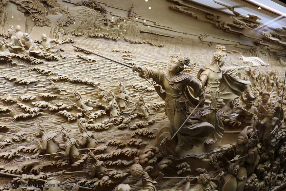 西湖木雕 雕刻 艺术 实木雕花 木雕艺术 木雕画 杭州木雕 文化艺术 传统文化