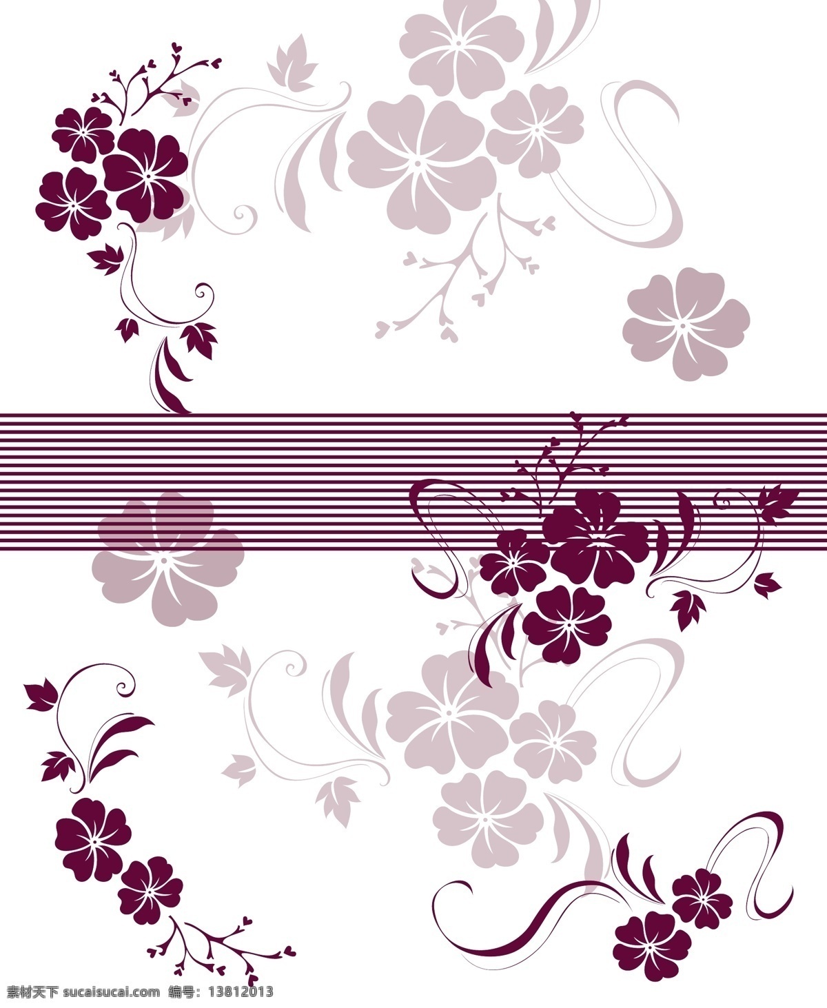 红花 花朵 花纹底纹 花纹花边 精致花纹 设计素材 时尚花纹 时尚移门 移门 小花 腰线 丝带 叶子 移门图案 矢量 家居装饰素材
