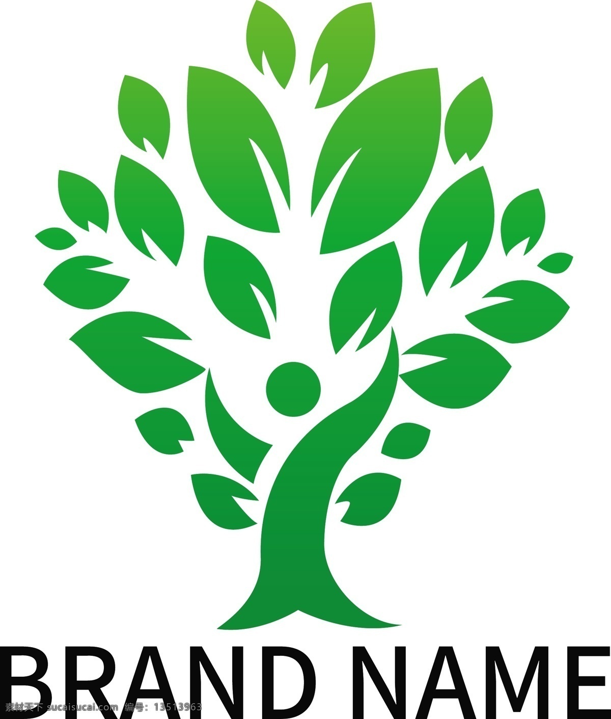 绿色环保 行业 矢量 logo 环保树 环保 树 tree 矢量图 logo设计