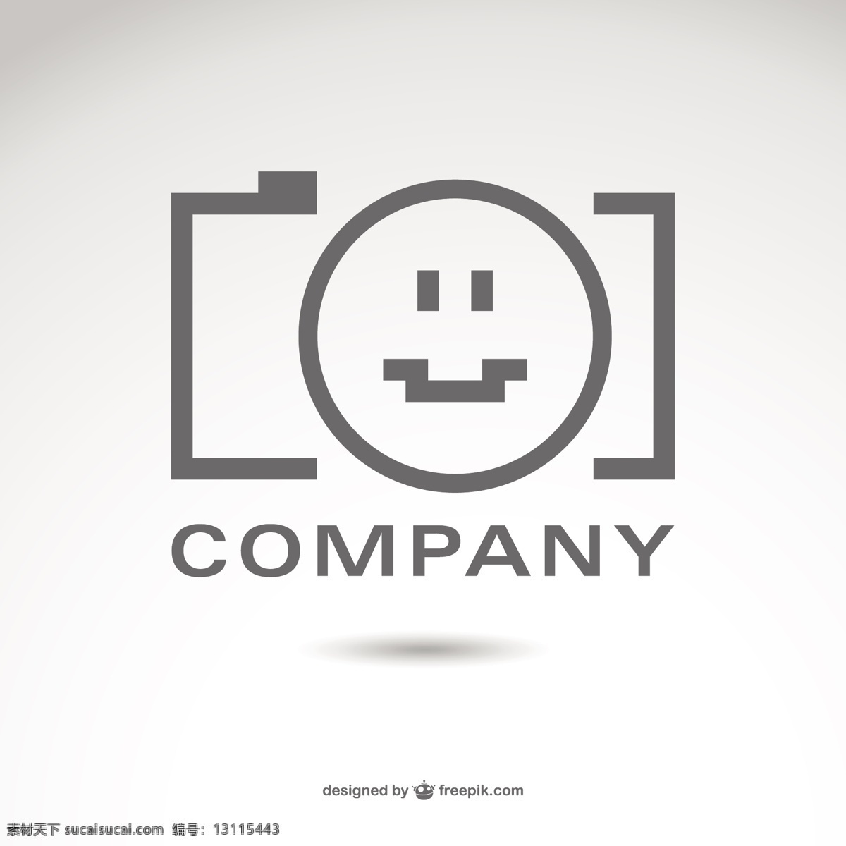 摄影公司标志 标识 业务模型 抽象 图标 相机 模板 线 光 微笑 营销 艺术 标志 图形 布局 广告 白色