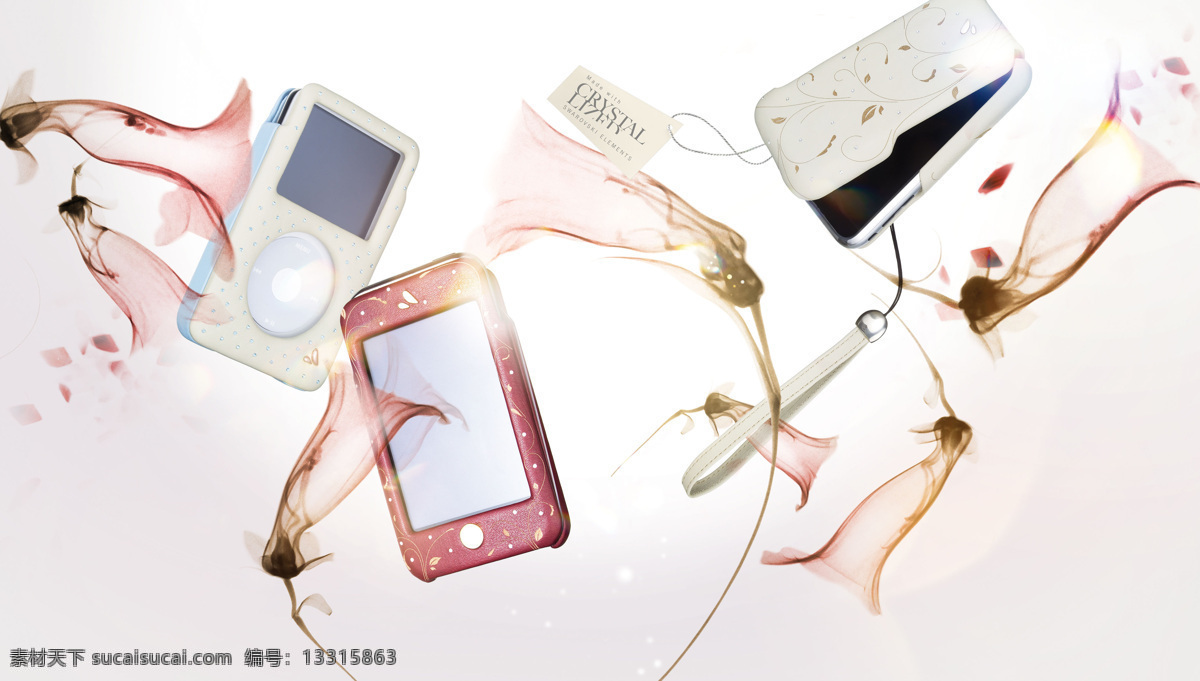 mp3 播放器 璀璨 花纹 漂浮 施华洛世奇 施华 洛 世 奇 海报 设计素材 模板下载 水晶 迷幻 招贴设计 其他海报设计