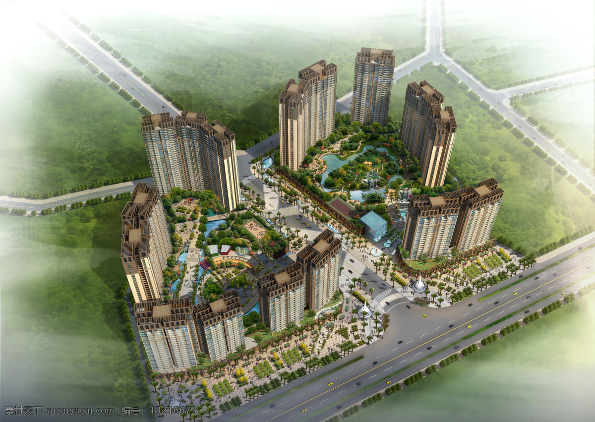 小区 建筑 鸟瞰 小区建筑设计 鸟瞰图 建筑规划设计 景观设计 园艺设计 房地产设计 建筑设计 3d 效果图 园林景观 环境家居