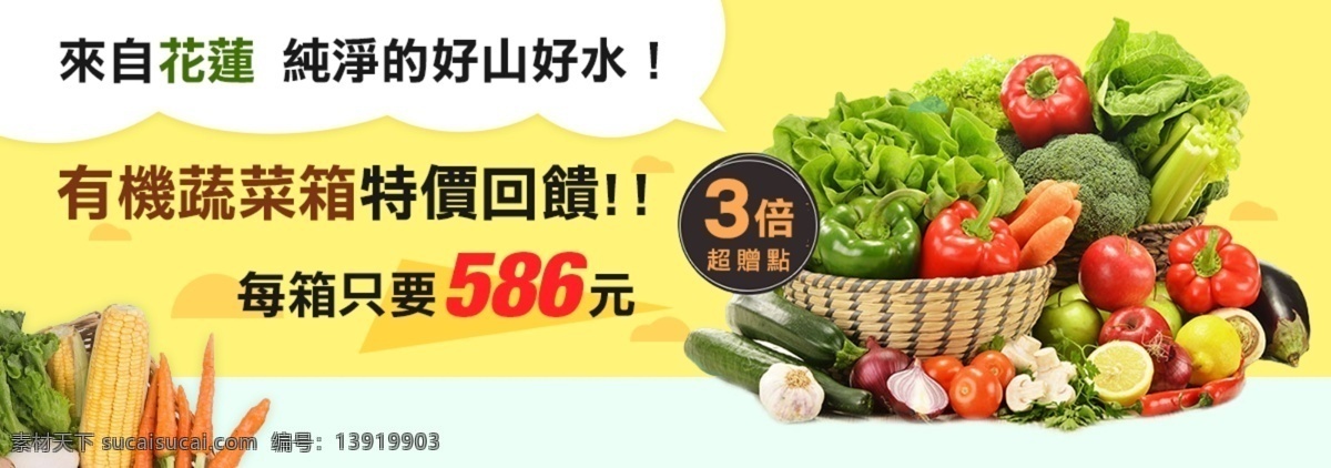 有机 蔬菜 箱 banner 蔬菜箱 健康 绿色 养生