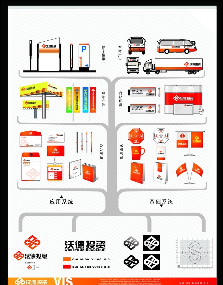 企业vi设计 vi设计 企业形象设计 文件夹 汽车 手提袋 旗帜 广告箱 矢量