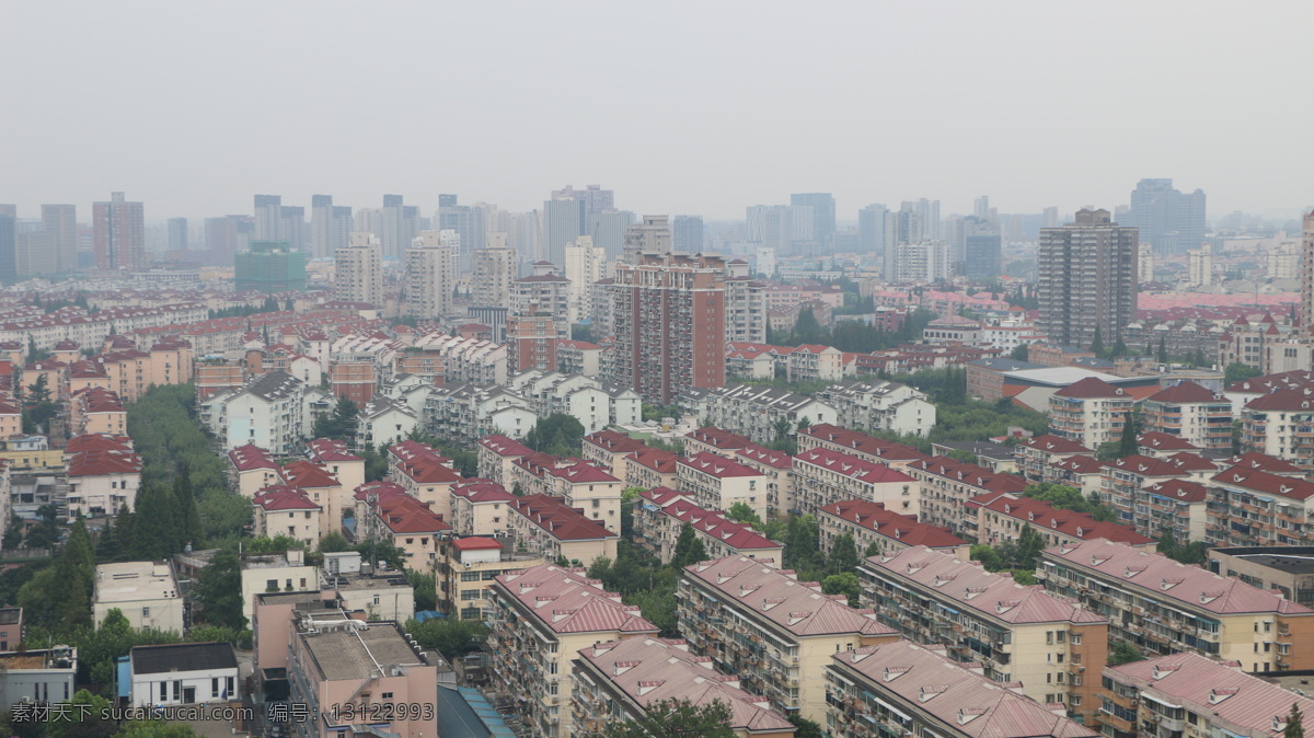 城市 上海 俯瞰 建筑 风景 眺望 旅游摄影 国内旅游