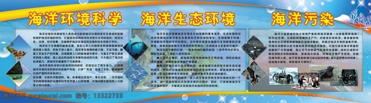 校园 海洋 知识 展板 学校 环境 科学 海洋生态 海洋污染 海洋教育 展板模板