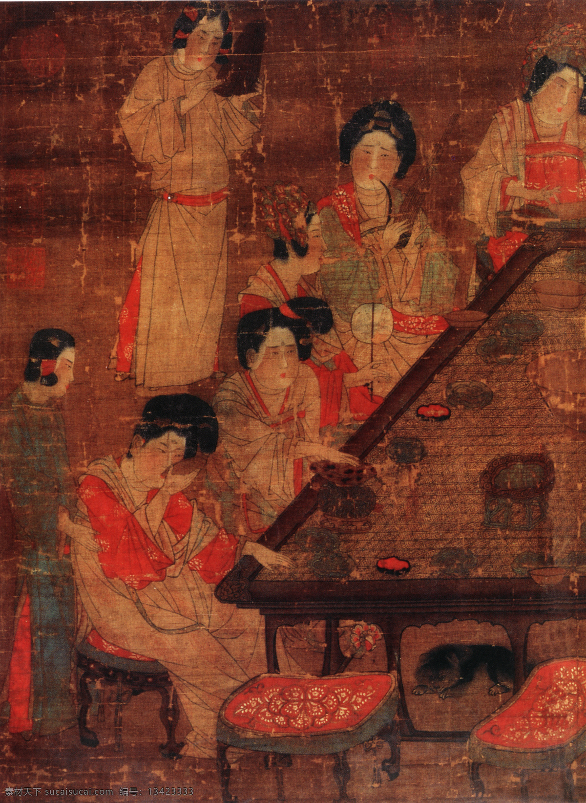 人物免费下载 壁画 人物 人物画像 中国风 中国文化 中华艺术绘画 文化艺术