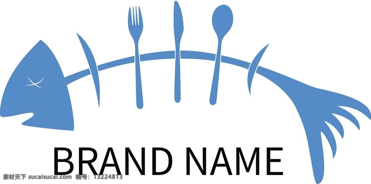 餐饮 鱼 锅 品牌 logo 生鲜logo 元素 图案设计 logo设计