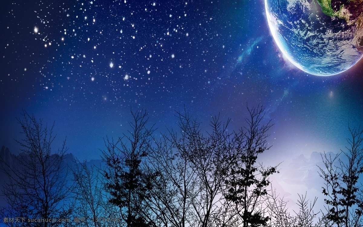 星云夜 星夜 星星 流星 星空 背景墙 夜色 宇宙 文化艺术 绘画书法