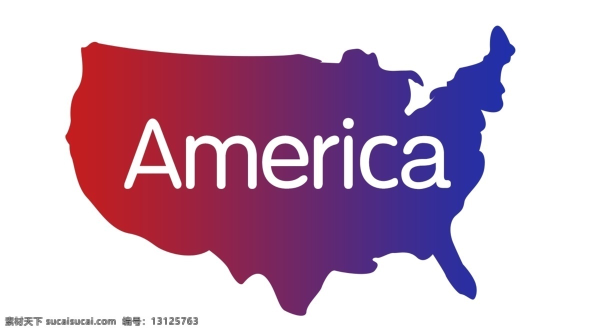 美国地图轮廓 america 美国 美国地图 usa 标志图标 其他图标