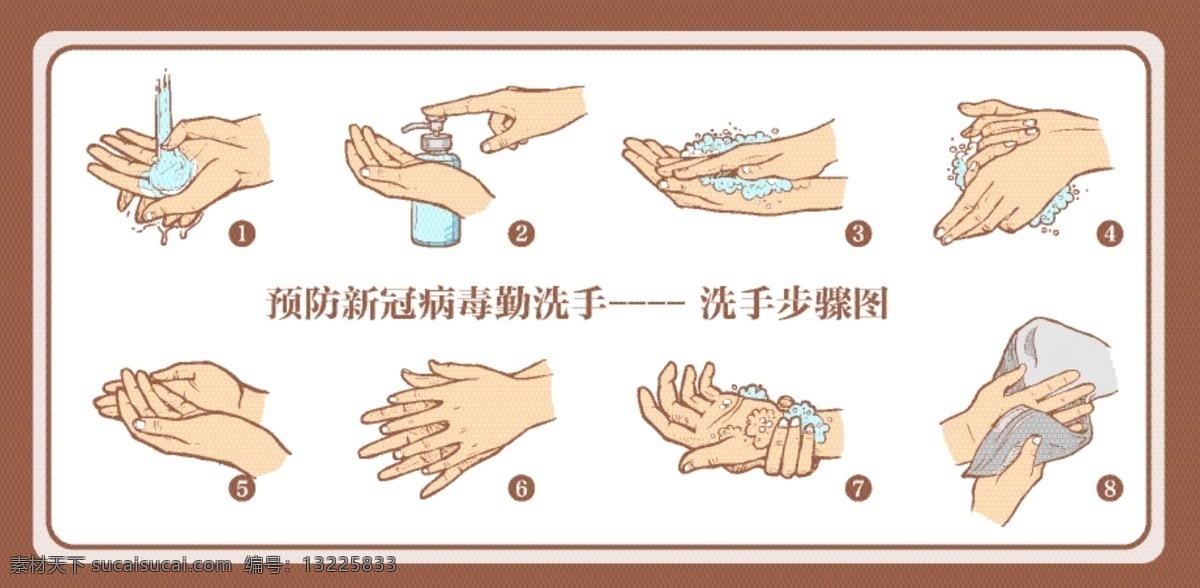 预防 新 冠 病毒 勤 洗手 步骤 图 洗手液 病毒性 预防病毒 冠状病毒 擦手 泡沫 防护 标志图标 其他图标