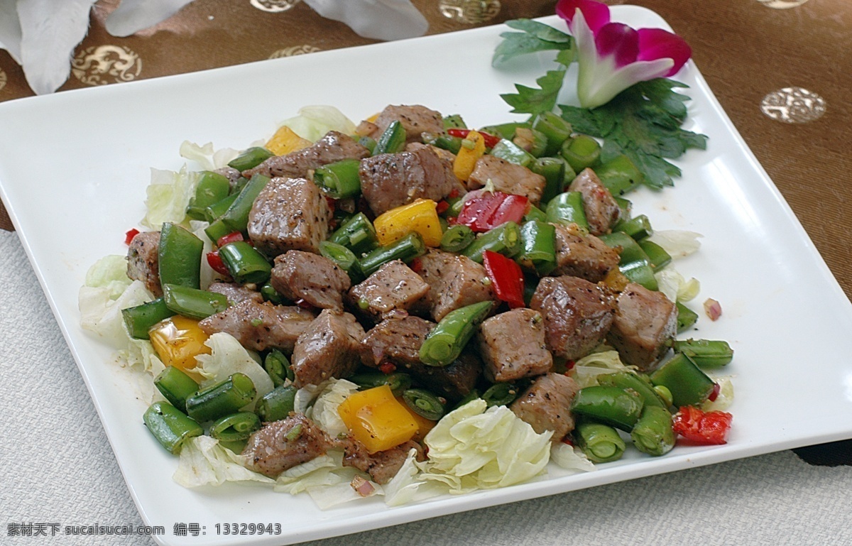 蜜豆牛仔粒 美食 湖北菜 热菜 蜜豆 牛肉粒 传统美食 餐饮美食