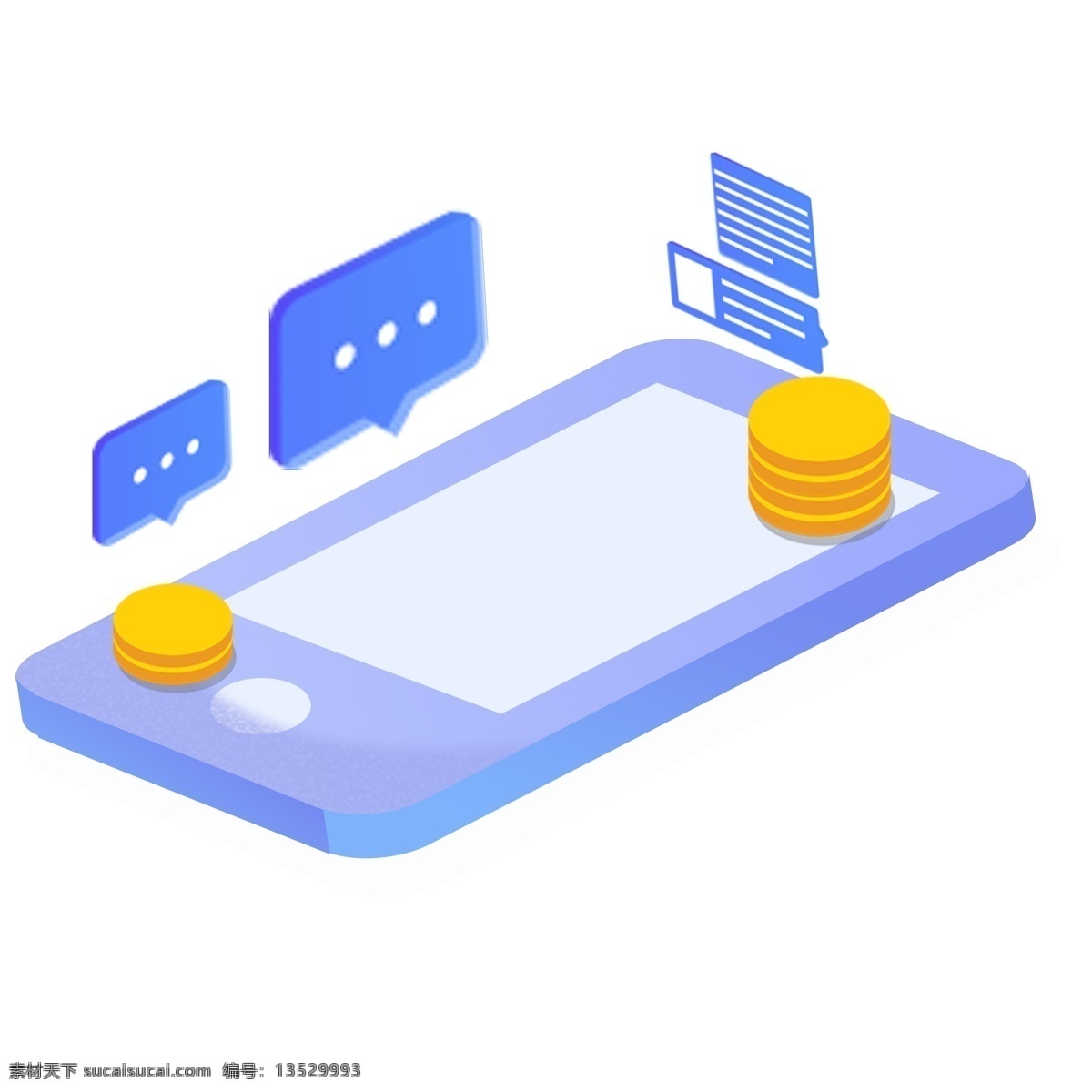 d 科技 手机 2.5d 信息 金币