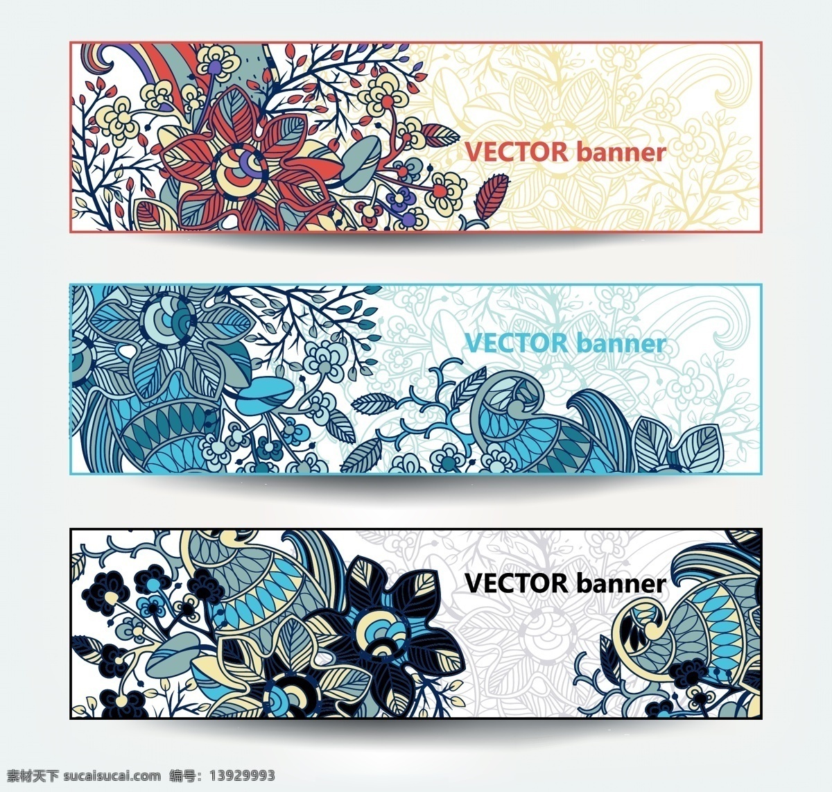 欧美 手绘 花卉 矢量 banner 背景 蓝纹花 蓝孔雀 花纹 繁花 矢量素材