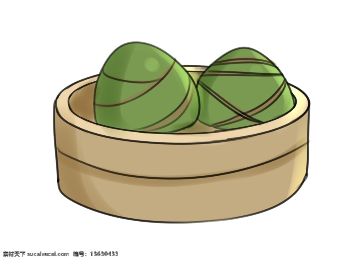 两个 装饰 粽子 插图 热热的粽子 刚出锅的粽子 两个粽子 传统粽子 节日粽子 糯米粽子 端午节插画