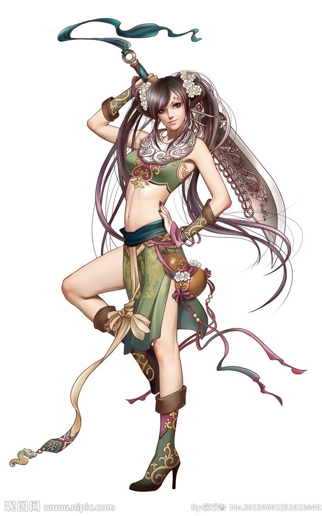 动漫人物 武侠 侠女 武士 唯美 花朵 飘带数字绘画 艺术 绘画 美女 板绘美女 游戏美女 游戏原画 美女壁纸 手绘美女 高清壁纸 游戏壁纸 壁纸 原 画 动漫动画