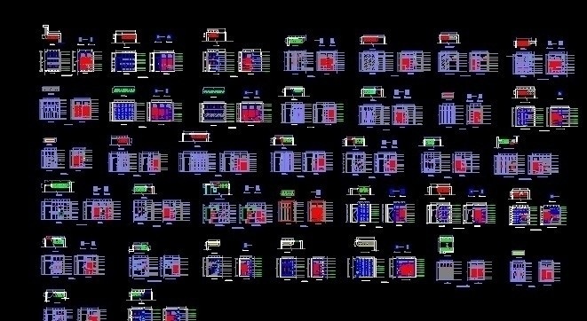 新款 衣柜 集 cad 室内设计 立面 源文件 dwg
