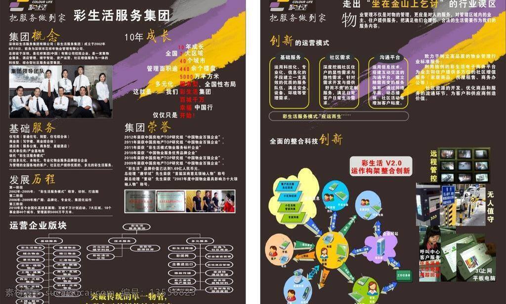 dm单张 单张模板 企业模板 通讯科技 现代科技 宣传单 彩 生活 矢量 模板下载 彩生活宣传单 彩生活 矢量图