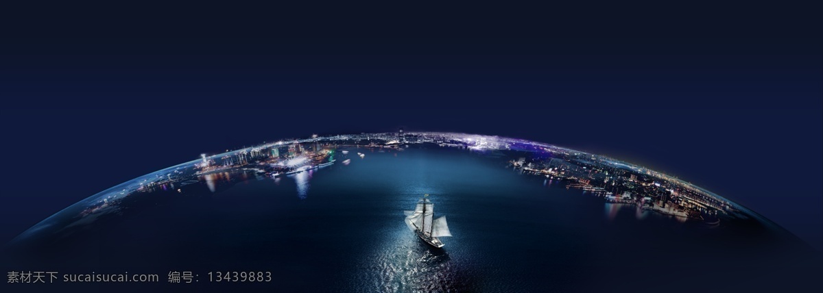 湾区 城市夜景 地产广告 城市 模板下载 楼房 光线 船 湾区物业 房地产广告 广告设计模板 源文件