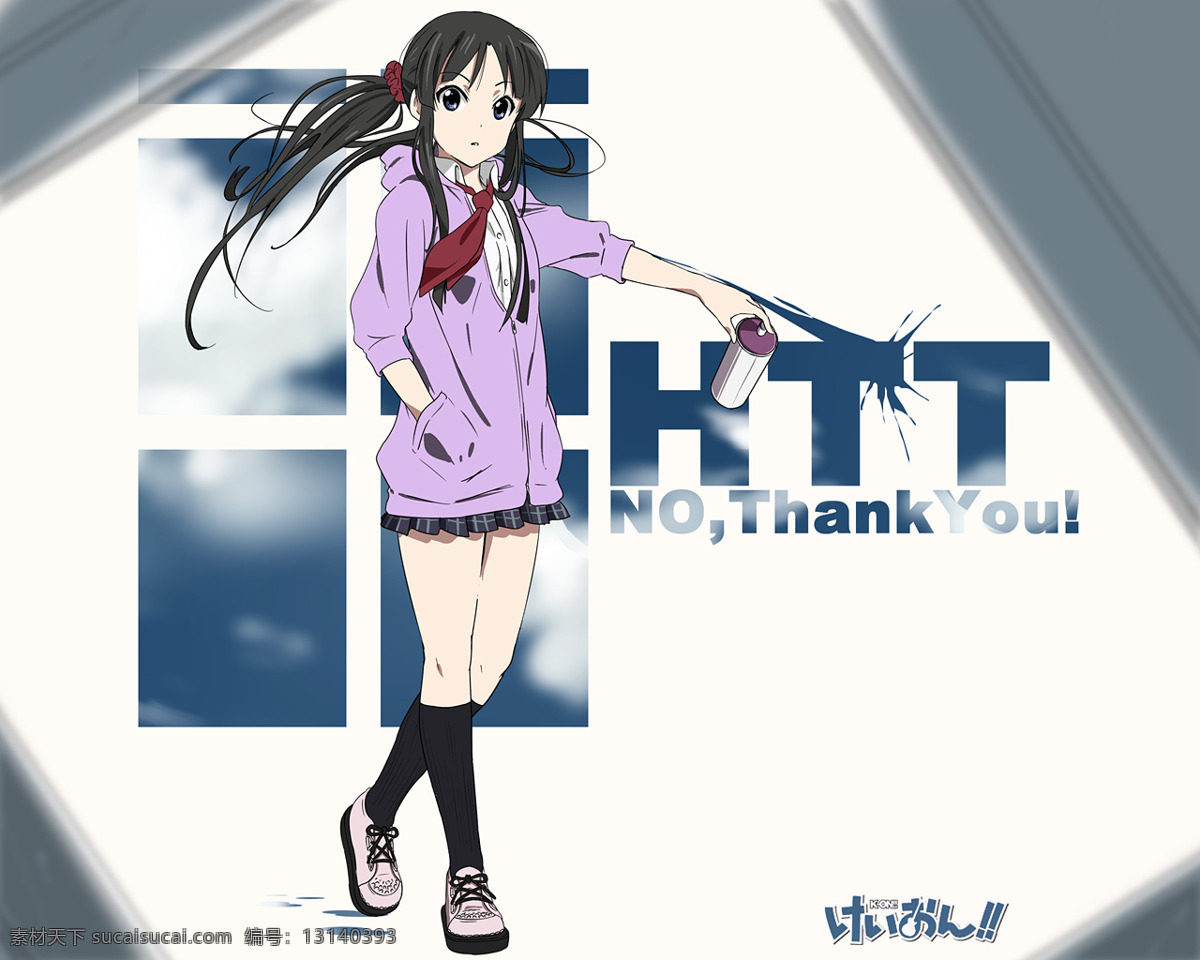 hit 澪 少女 制服 轻音 卡通 动漫 可爱