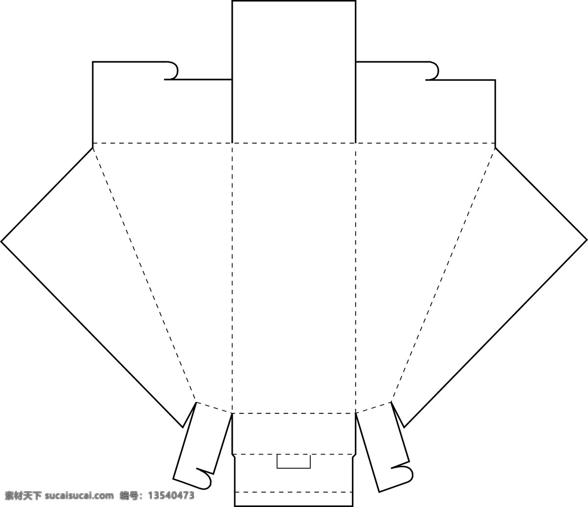 包装盒 展开 矢量图 盒子 外包装 矢量 纸盒折叠图