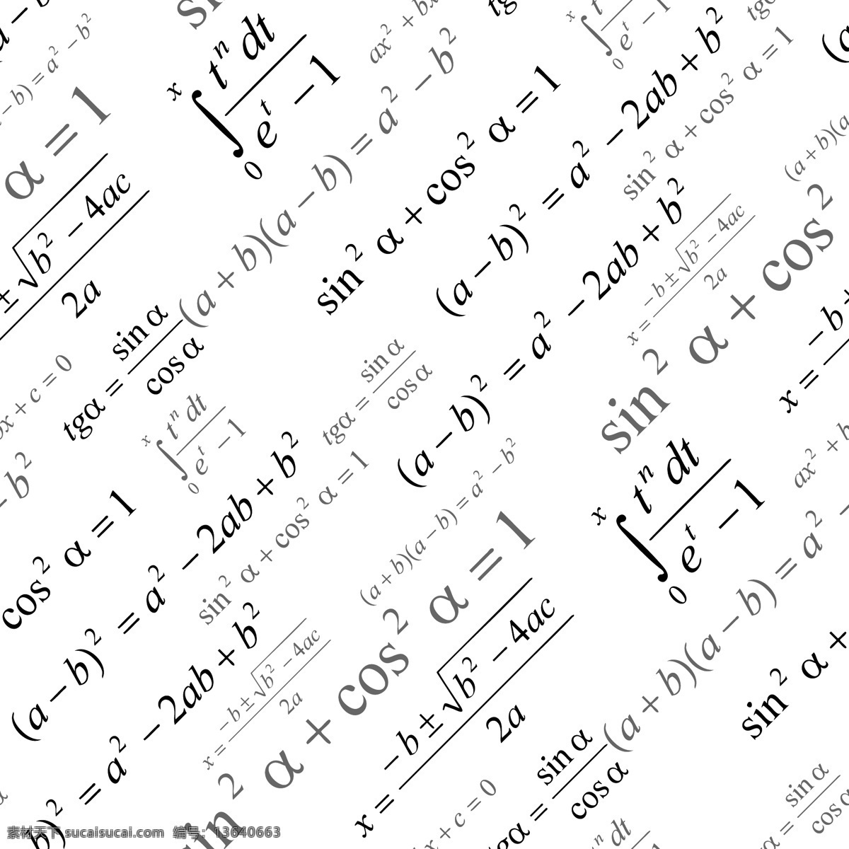 数学公式 化学式 化学符号 算术 方程式 计算 符号 科学公式 无缝模式 数字 手绘图案符号 数学题 分子结构图 微积分 背景 底纹 矢量 底纹背景 底纹边框