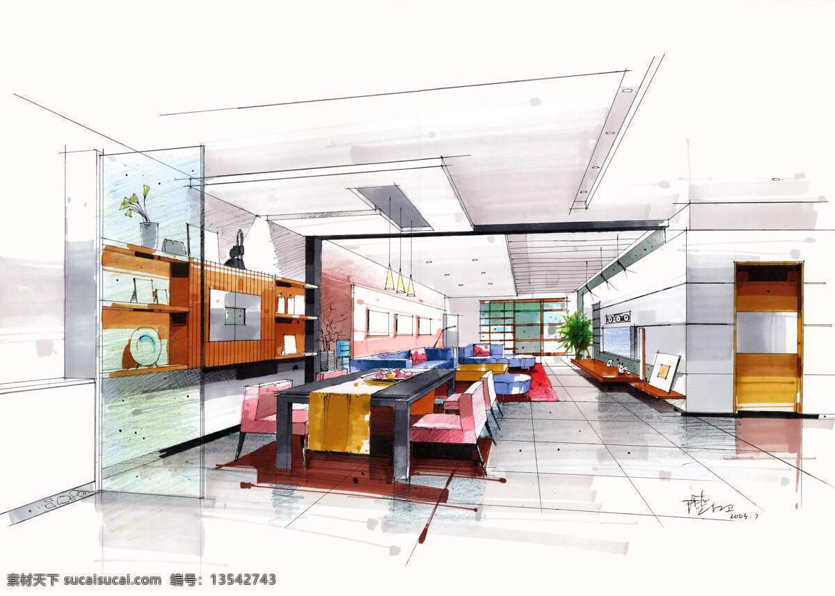 厨房 手绘 绘画书法 建筑家居 模型 欧式室内建筑 室内家居 室内素材 透视图 线描 家居装饰素材 室内设计