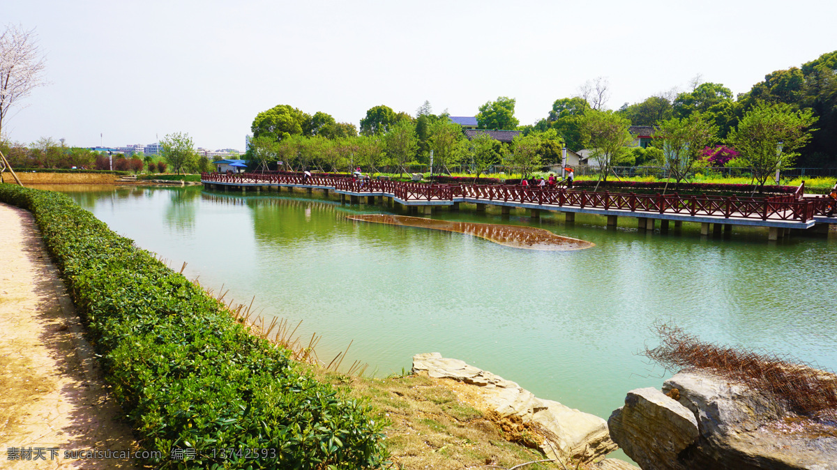 公园曲桥 长沙市 望城区 玉湖公园 风景 风光 旅游摄影 国内旅游