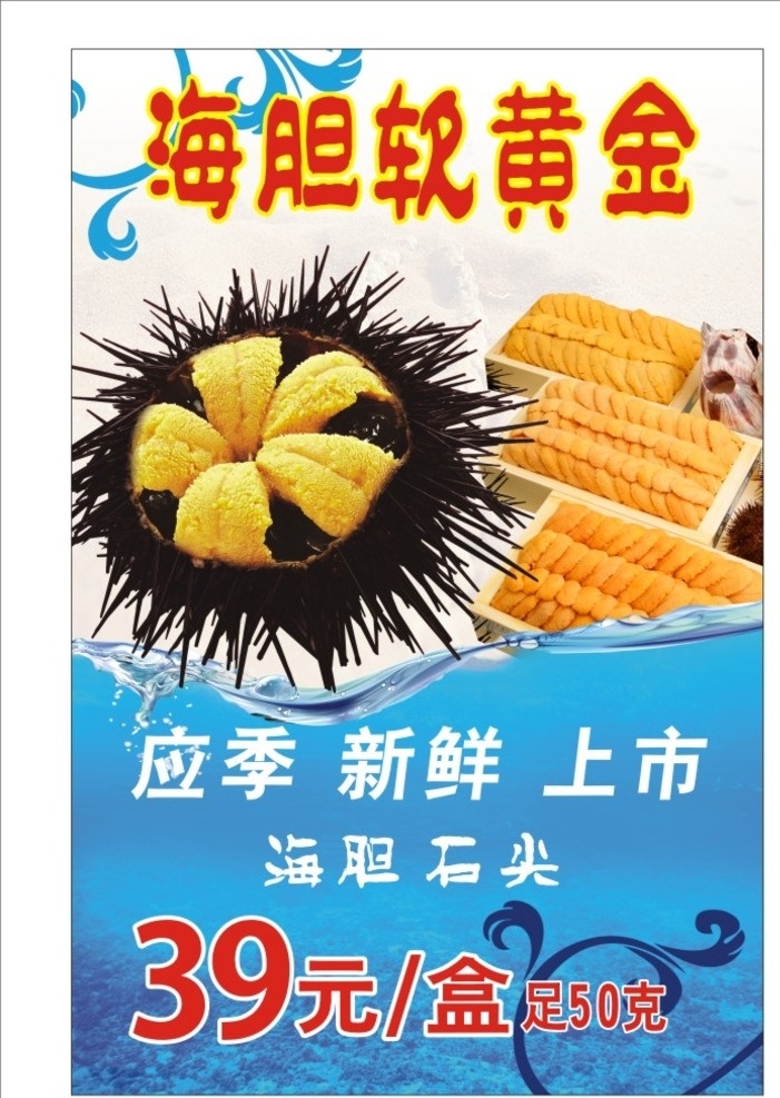 新鲜海胆 海鲜海报 海胆海报 海胆刺身 餐饮美味 海鲜美食 海胆失量图片 海胆展架